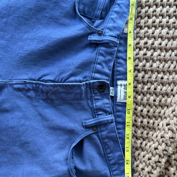 Todd Snyder Men's Slim Jeans in Blue - Picture 10 of 12